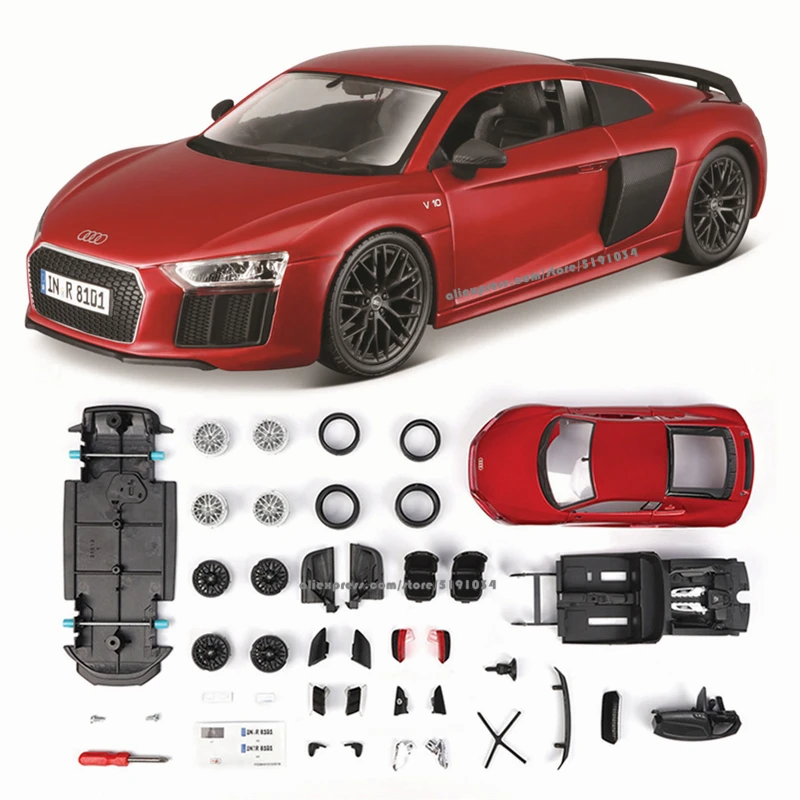 

Сборная модель автомобиля Maisto 1:24 AUDI R8 V10 plus «сделай сам», литье под давлением, коллекция подарков, коллекционные игрушечные инструменты