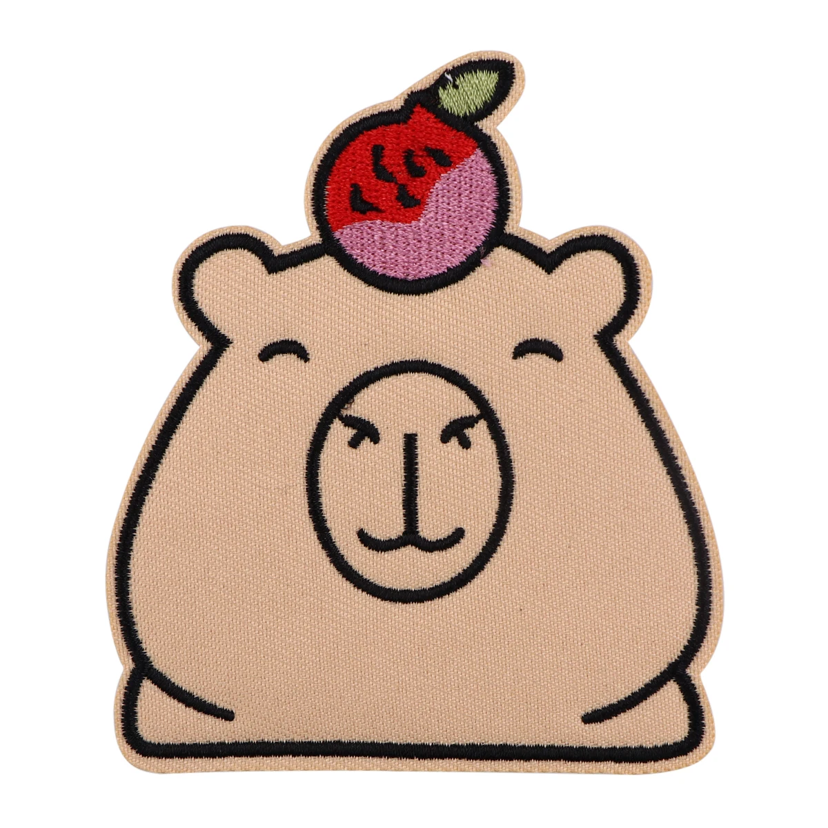 Cute Capybara Embroidery Patches For Clothing Patches For Clothes Cartoon Animal DIY Iron on Patch On Clothes Stickers