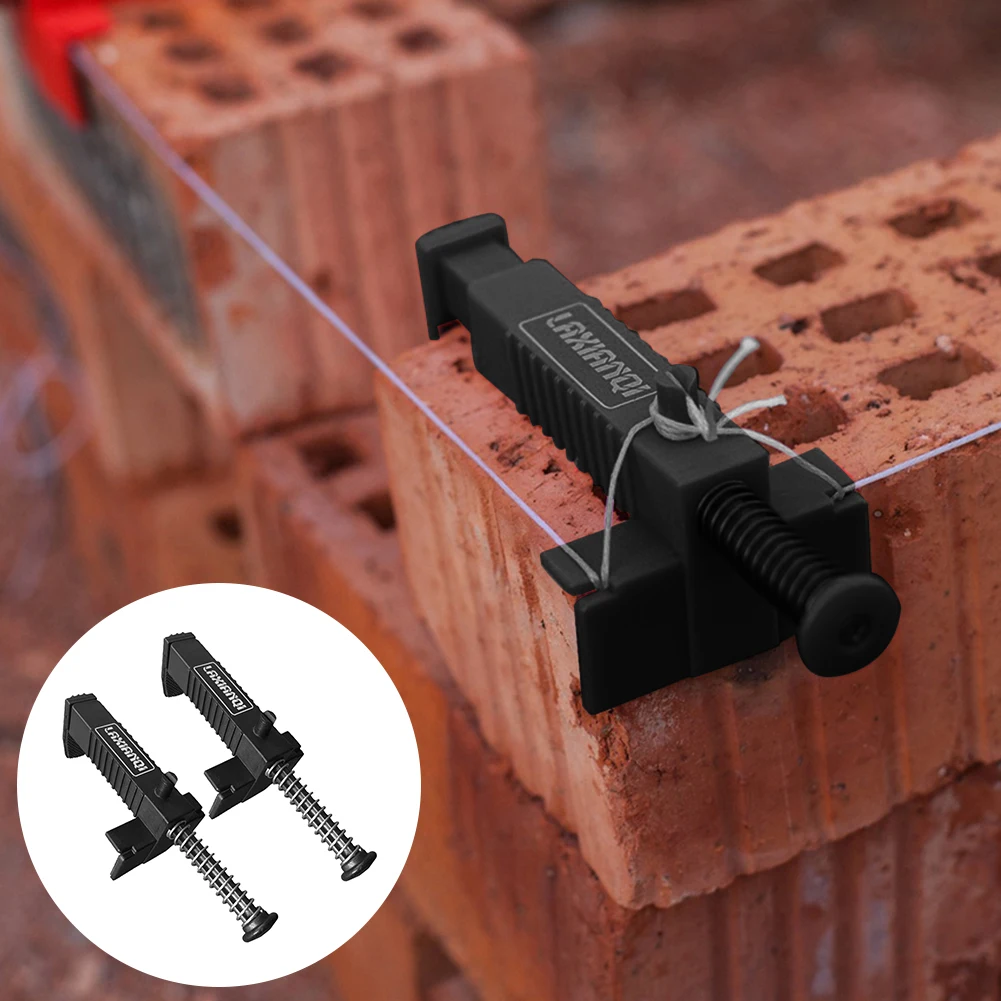 Wire Drawer Bricklaying Construction Tool, Liner Wall Builder, Building Wire Frame, Brick Liner Runner, Fixer Fixture, 2Pcs