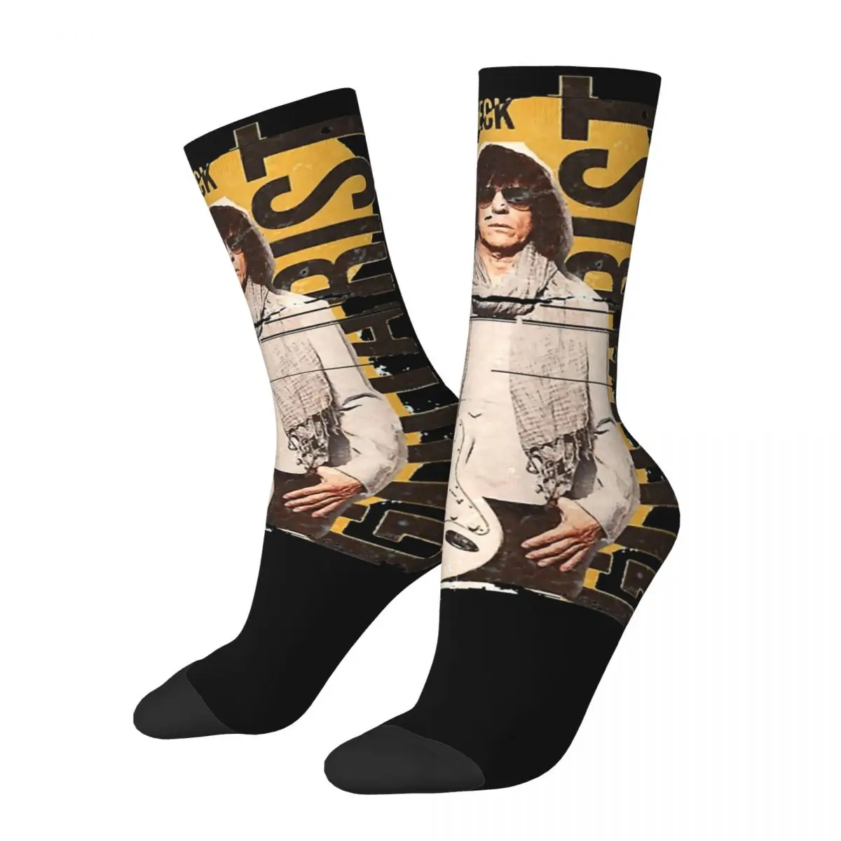 Unisex Jeff Beck Guitarist Band Fans Socks Super Soft Funny Happy Socks Harajuku Product Middle Tube Socks Small Gifts