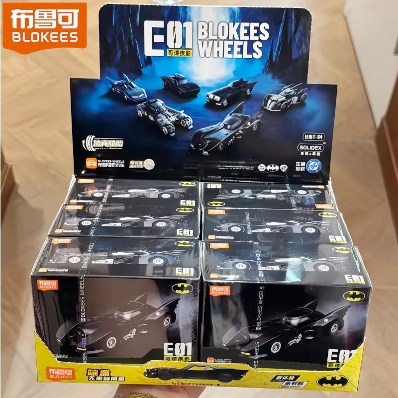 

New Blokees Wheels Batman E01 Gotham Shadow Batmobile Building Block Car Collectible Toy Figure For DC Comic Superhero Collector