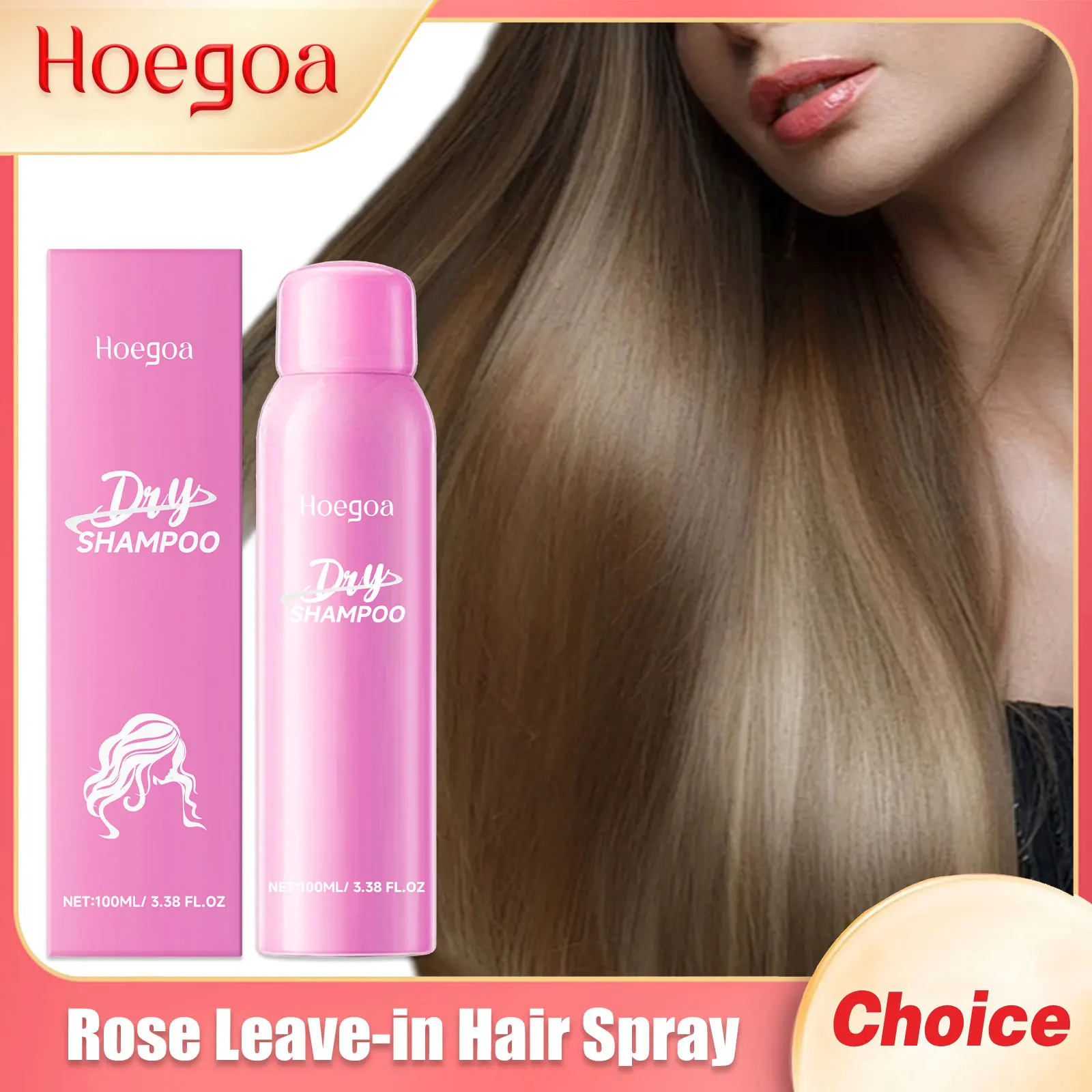 

Rose Leave in Hair Shampoo Spray Repair Dry Moisturizing Damage Remove Lazy Improve Smoothing For Curly Hair No-Wash Conditioner