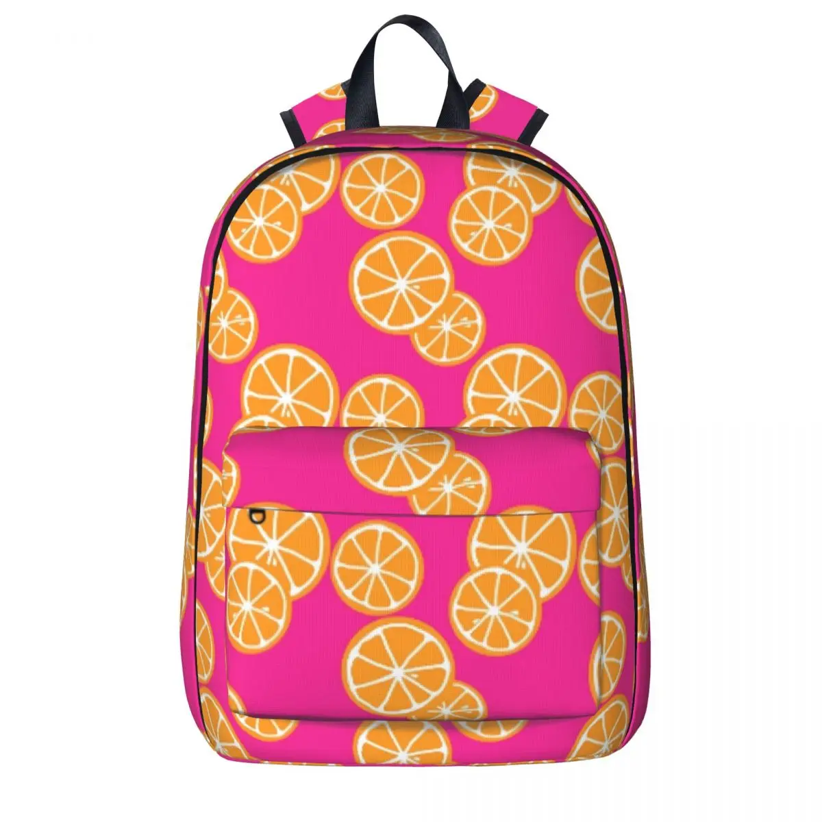 

Oranges Slices Backpack Student Fruits Print Large Backpacks Polyester Pretty School Bags Camping Custom Rucksack