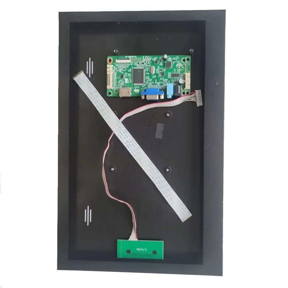 

Плата контроллера EDP, VGA, совместимая с HDMI + корпус из металлического сплава, комплект задней крышки ЖК-панели для светодиодов/ЖК-дисплея LP156WHU 15,6 дюйма, 1366*768 DIY