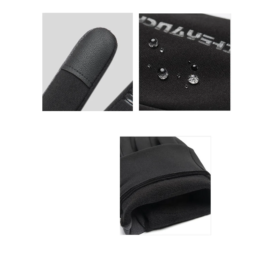 

1Pair Windproof Touch Screen Gloves Winter Warm Non-Slip Riding Gloves for Mountain Bike Bicycling Mitten Outdoor Cycling Safety