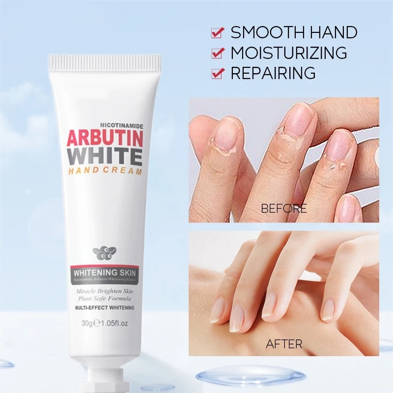 Niacinamide Arbutin Hand Cream Whitening Wrinkle Removal Anti-crack Moisturizing Repair Fade Fine Lines Smooth Skin Hand Care