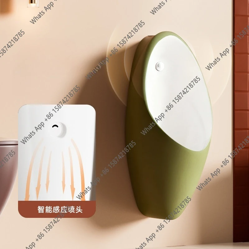 French retro smart sensor urinal public toilet men's wall-mounted urinal wall-mounted automatic flushing urinal