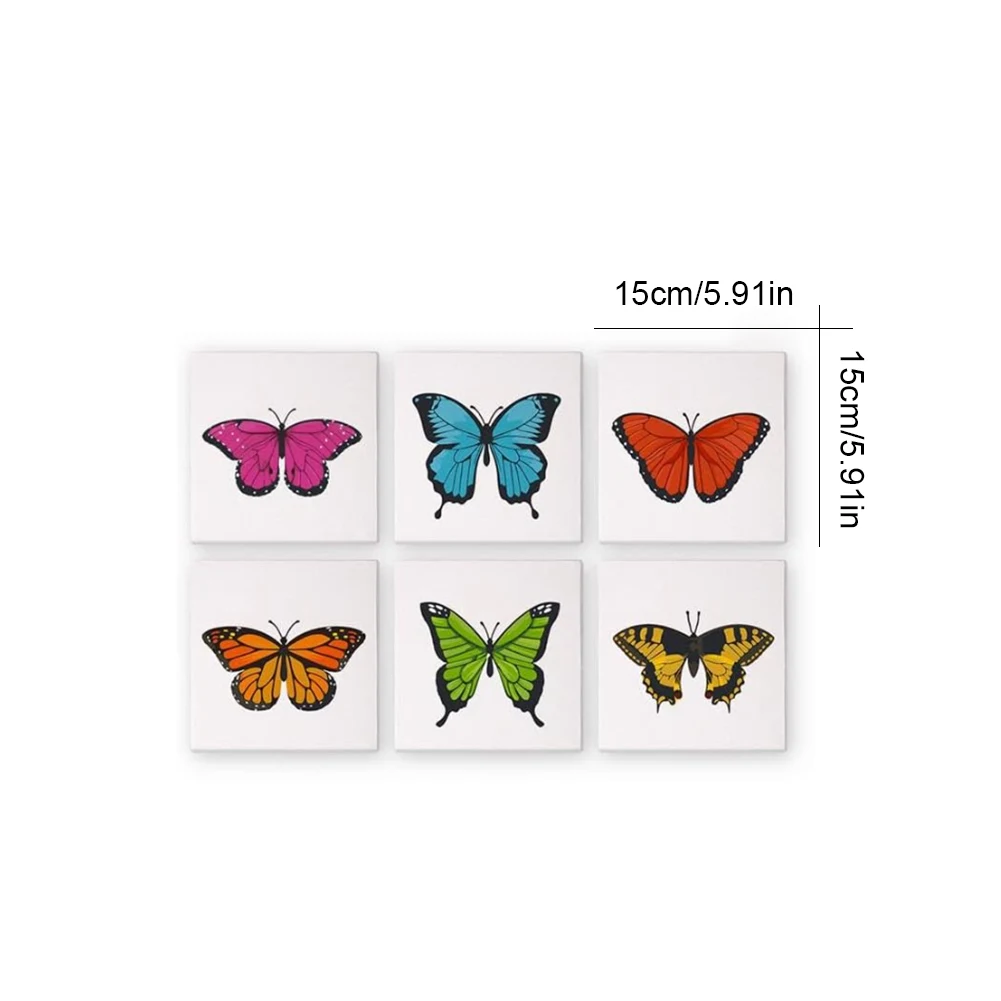 مجموعة طلاء مكونة من 6 قطع بالأرقام مع فرشاة ودهانات أكريليك ملونة حسب الأرقام مجموعات طلاء زيتي أكريليك DIY للبالغين #6