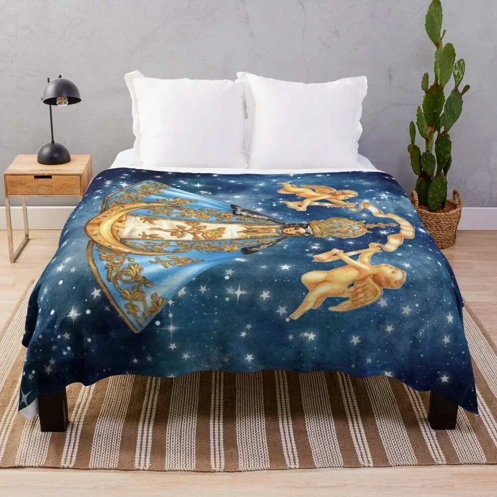 

Virgen de San Juan de los Lagos, Our Lady of San Juan de los Lagos Throw Blanket Compact Warm Blanket for Car Road Trip