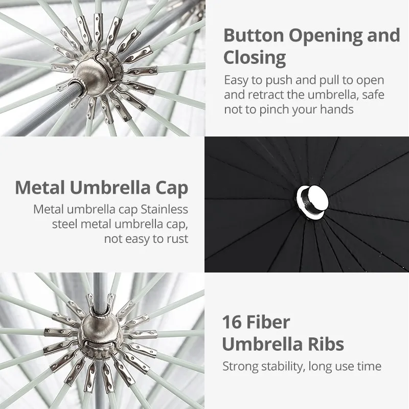 AMBITFUL 105cm 130cm 160cm Deep Parabolic Black Silver White Reflective Umbrella Studio Light Umbrella Diffuser Cover Cloth