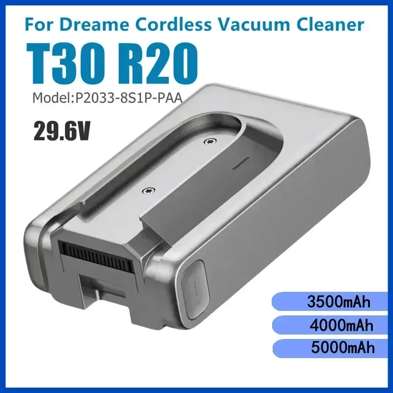 

Original 5000mAh Replacement Battery for Dreame T30 R20 Cordless Vacuum Cleaner Rechargeable Removable Cordless Extra Battery