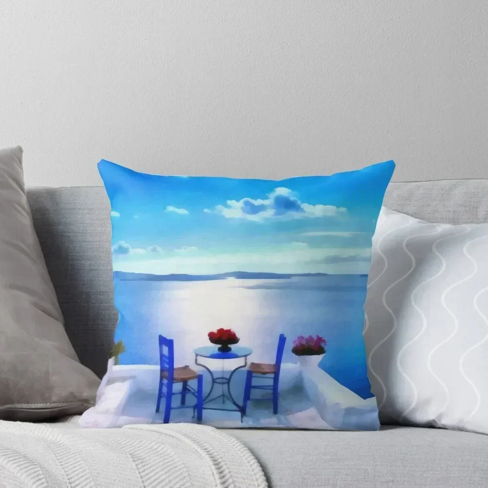 

Sunny morning in Greece Throw Pillow Luxury Sofa Cushions Room decorating items New year pillow