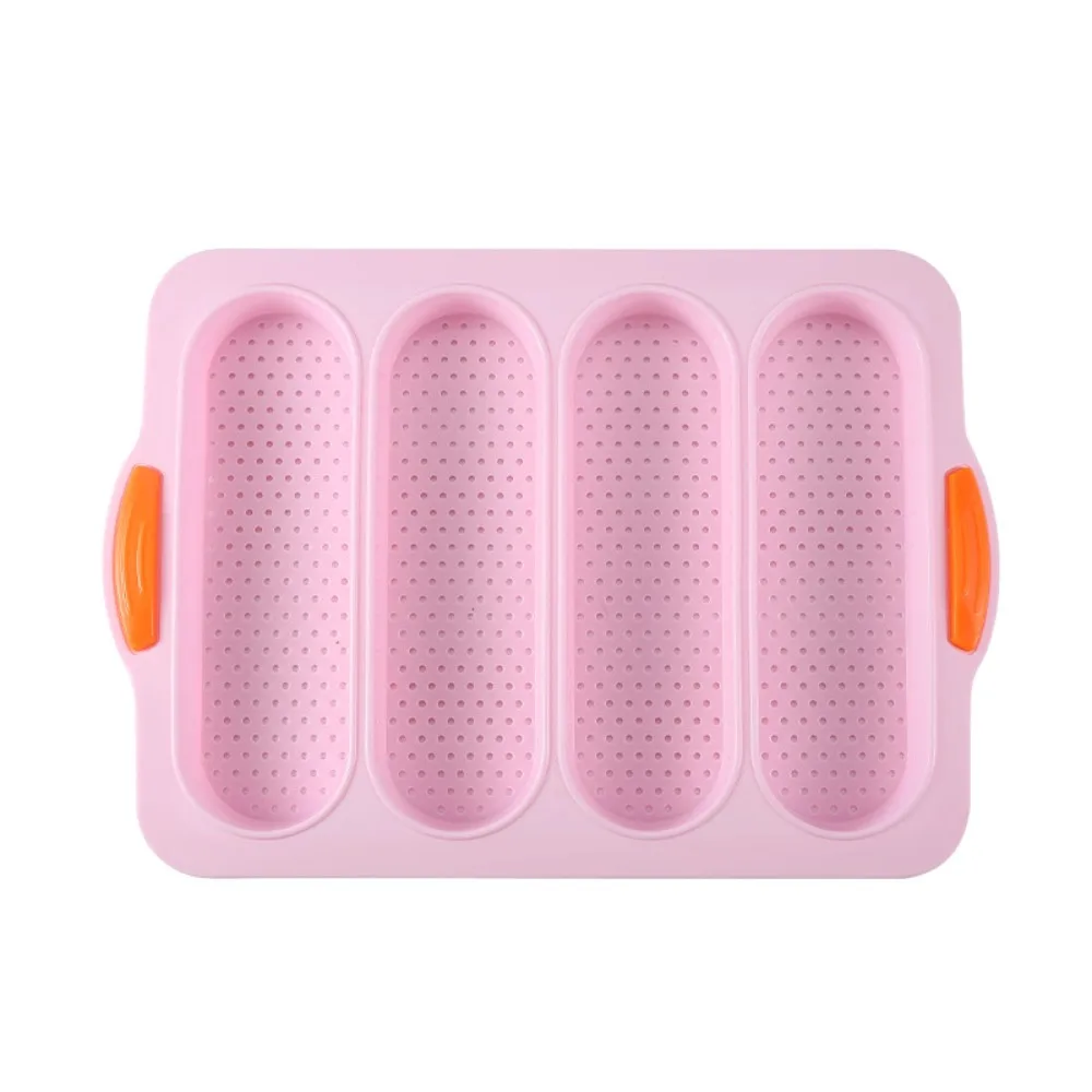 

New Silicone French Bread Mould Non Stick Sandwich French Baking Baking Oven Toaster Pan 4 Tray Loaf Pan for Baking Sheet Pans