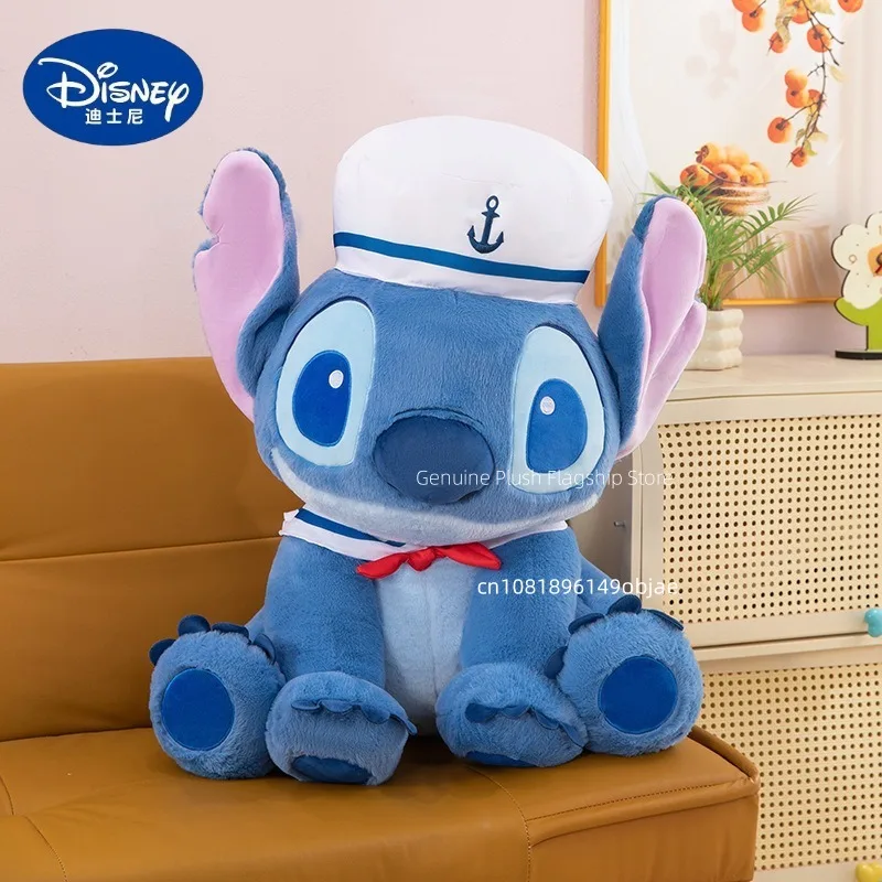 35/45/75 cm große Größe Navy Stitch Disney Anime Plüschpuppe Kawaii Zimmer dekoriert mit Plüschkissen Ornamenten Weihnachtsgeschenk