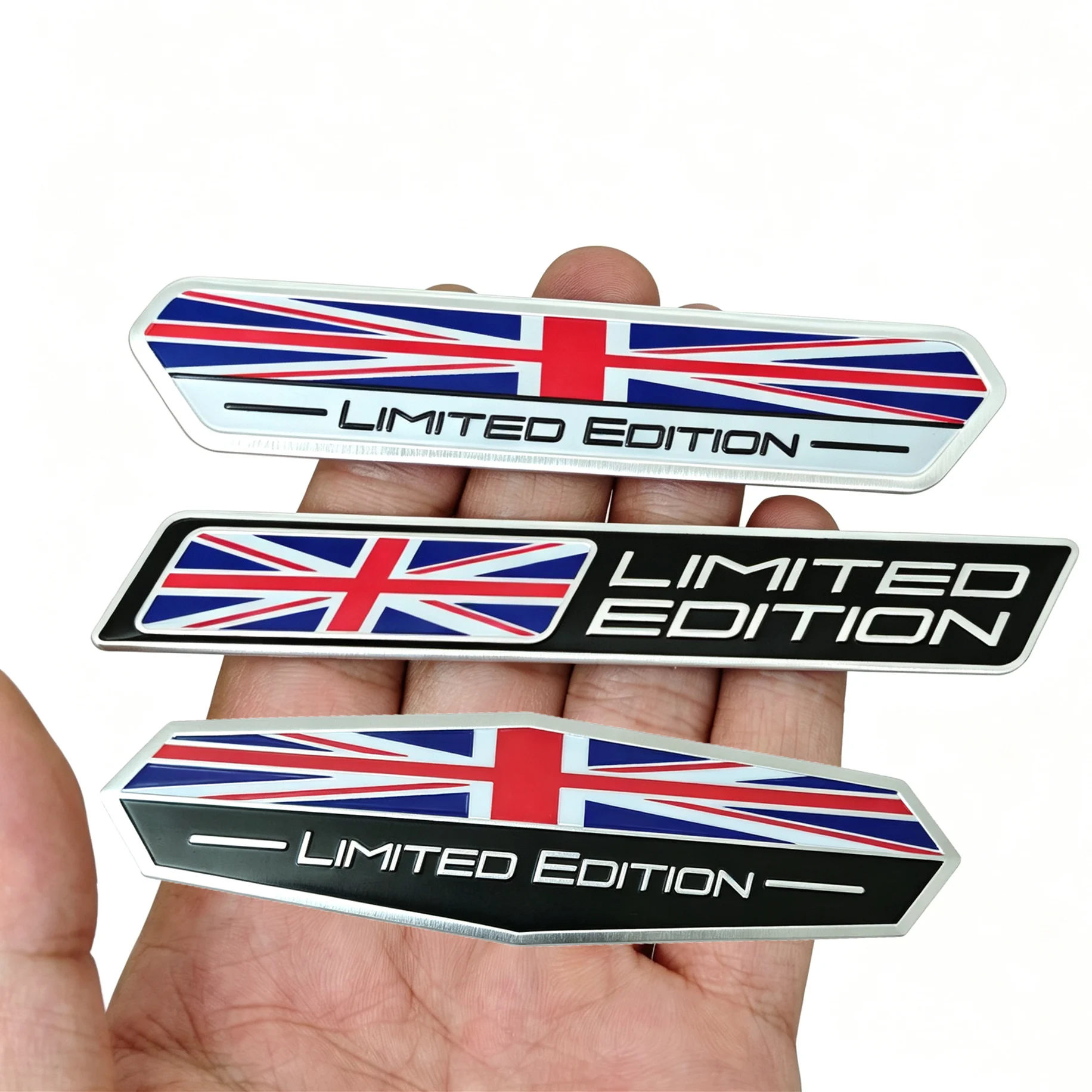 British Flag Emblem Badge Aluminum Great Britain Limited Edition Motorcycle Sticker Car Trunk Door Decoration Motorcycle Decal