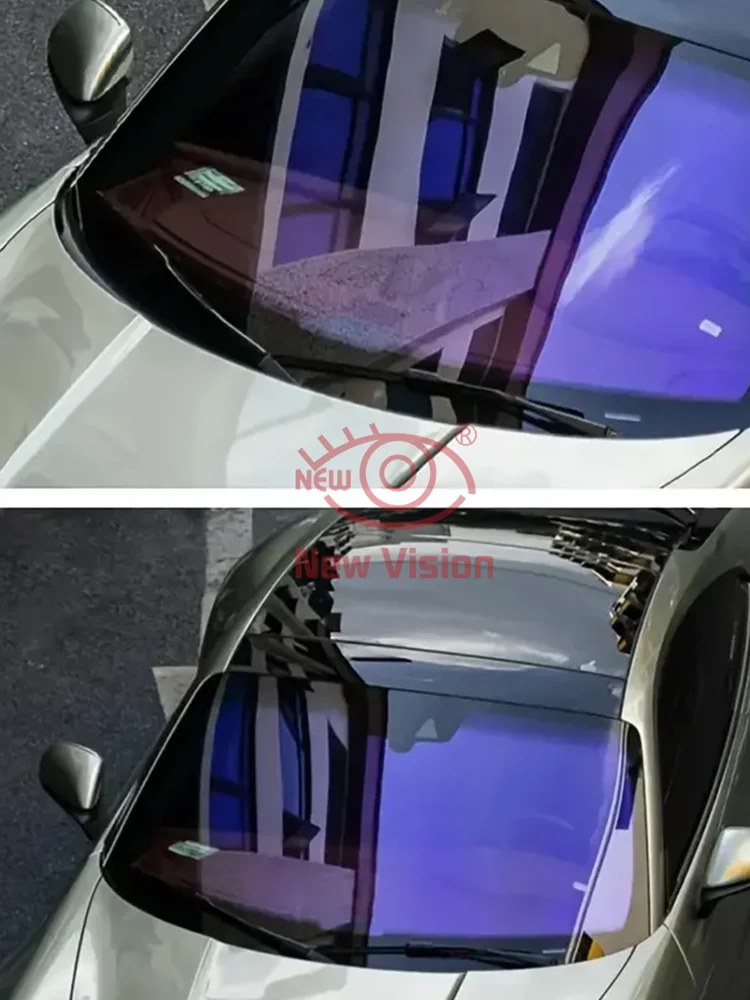 1mX6m 80% Chameleon Car Windscreen Tint Film Auto Front Window Foil Color Change Sun Solar Sticker Protector Film