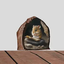 Cartoon Cute Little Mouse Hole Wall Sticker DIY Living Room Entrance Wall Beautification Decorative Accessories