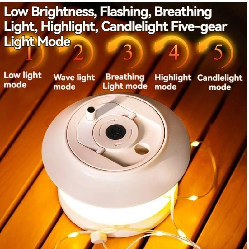 20 Meters Usb Rechargeable Camping Light String Outdoor Tent Light Led Camping Light Atmosphere Camping Light LED Camping Light