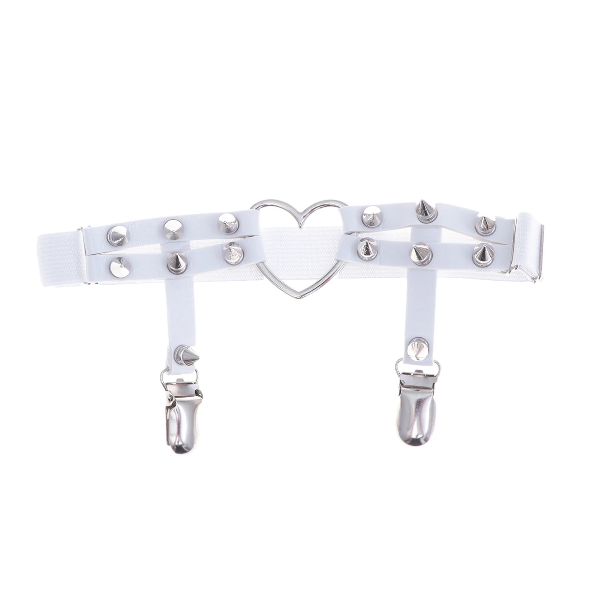 

Love Heart Leg PU Adjustable Suspender Shaping Stage Performance Accessory