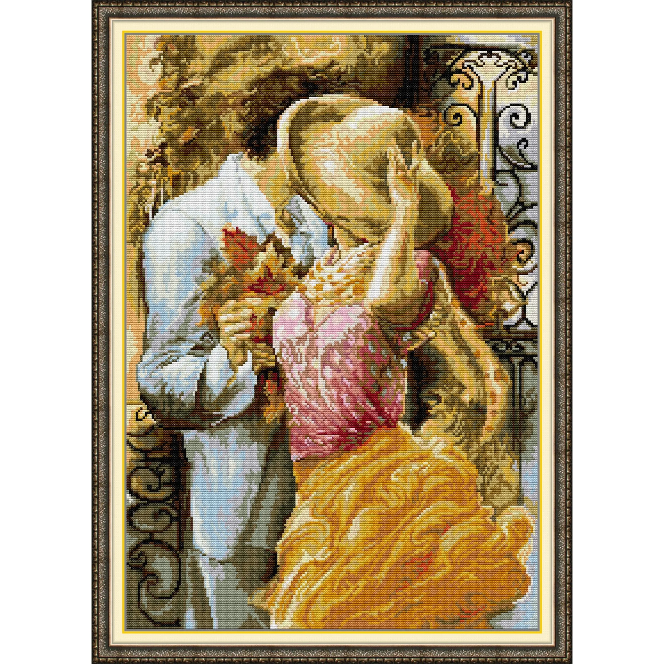 

Soulgift News Набор для вышивки крестом с предварительной печатью, штампованная ткань Аида с нитками DMC, набор для вышивания - осенний вкус