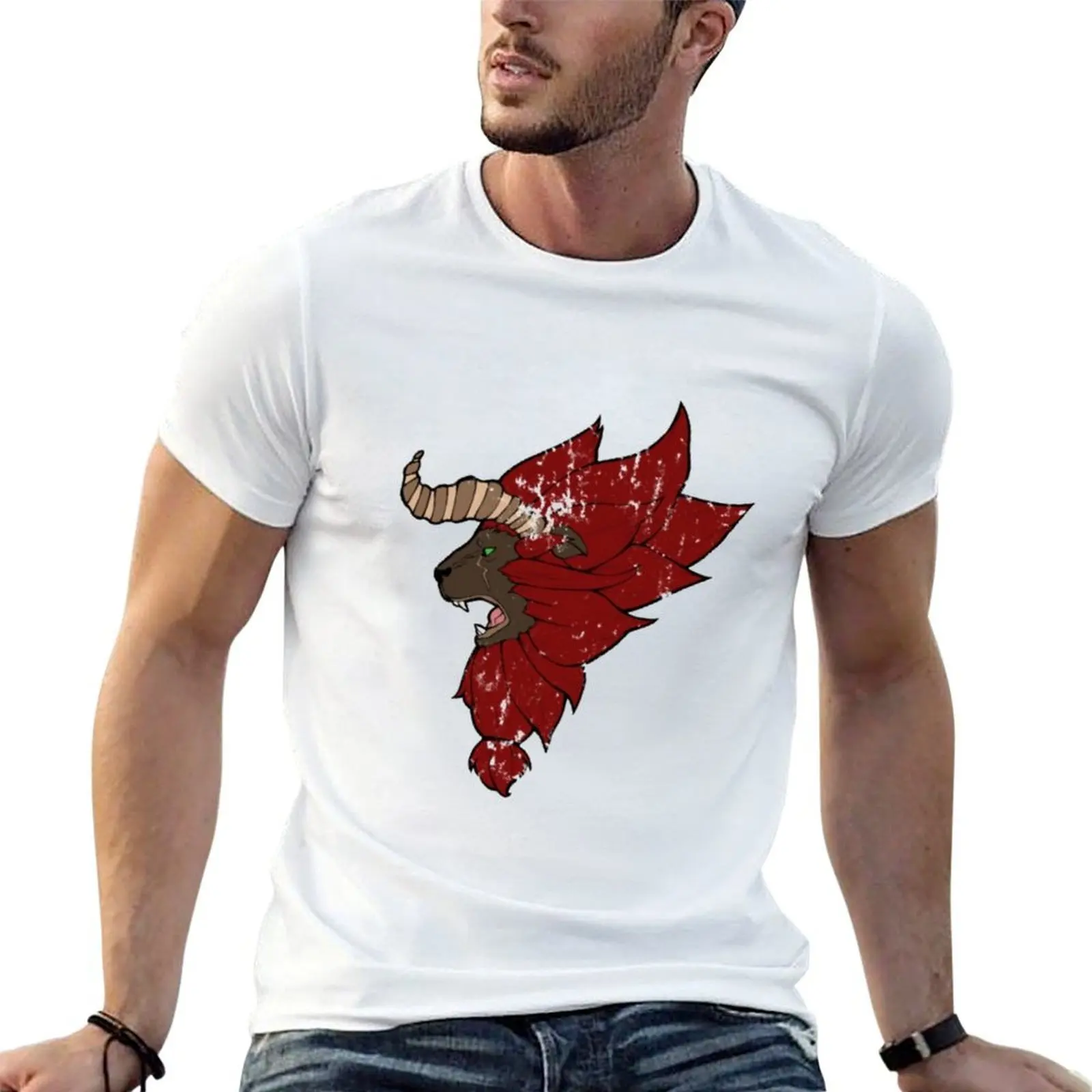 تي شيرت مناسب، قمصان جرافيك رفيعة للرجال، تي شيرت رور لينيل مان، قمصان قطنية ثقيلة