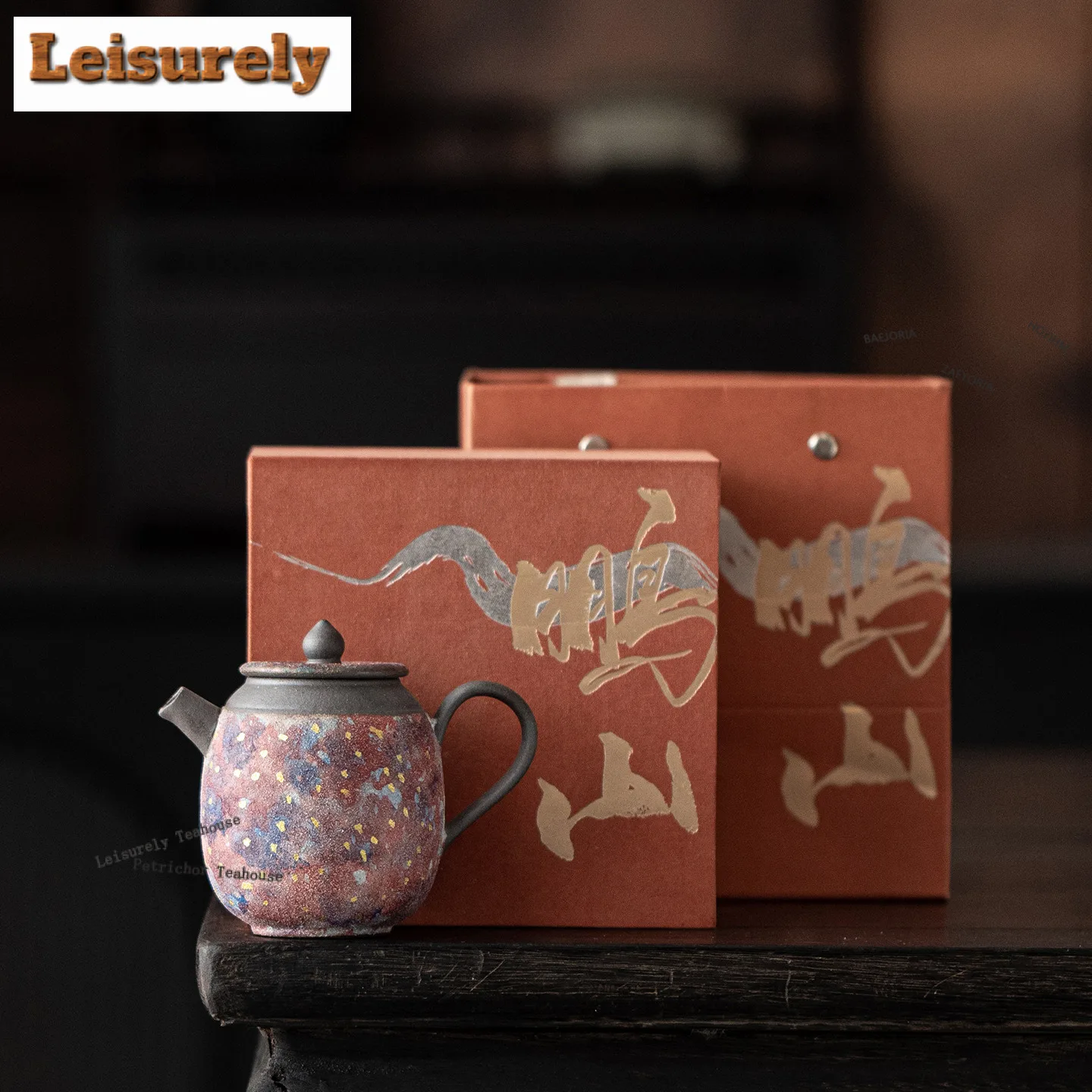 

170ml Rock Mineral Star River Teapot Luxury Tea Infuser Pot Household Tea Making Kettle With Filter Cha Accessories Decoration