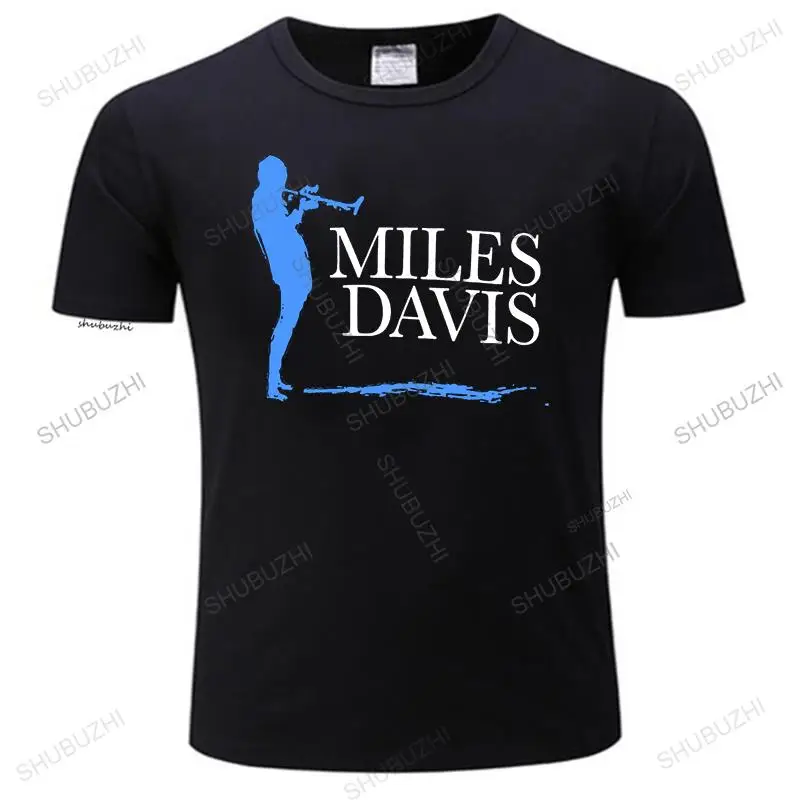 MILES DAVIS SILHOUETTE  BLUE T-SHIRT JAZZ MUSIC NEW OFFICIAL ADULT musically t shirt many color top fashion unisex tee-shirt