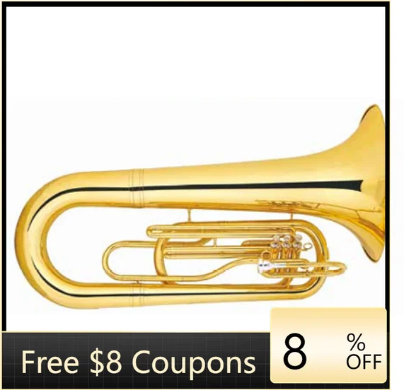 

STLF Wholesale/Customized/Factory Price Bass Large Brass Instrument 3 Vertical Keys B Flat Student Grade Professional Band