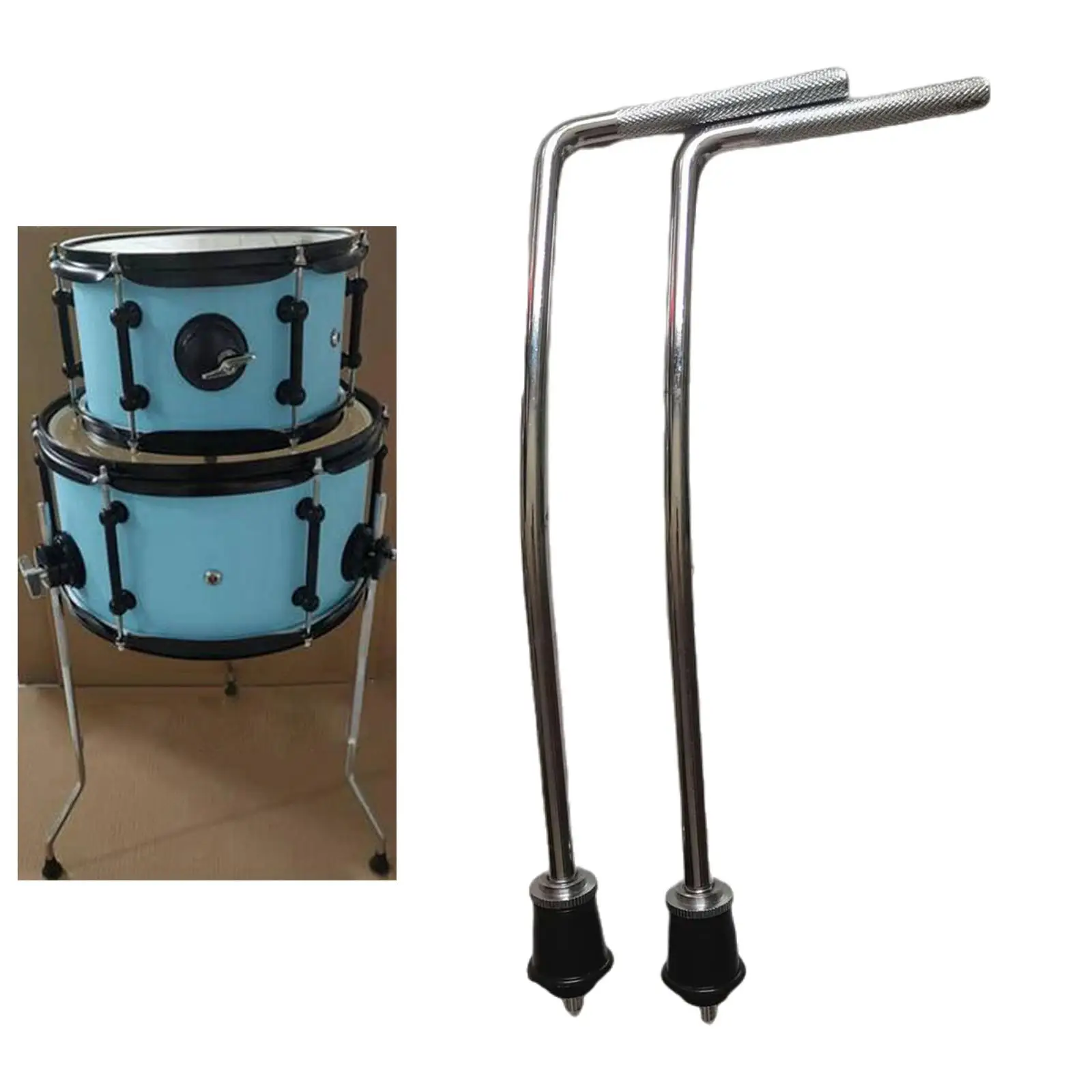 2x Floor Tom Legs Durable Professional Heavy Duty Support Rack Drum Feet Bass Drum Legs Drum Legs Drum Replacement Parts