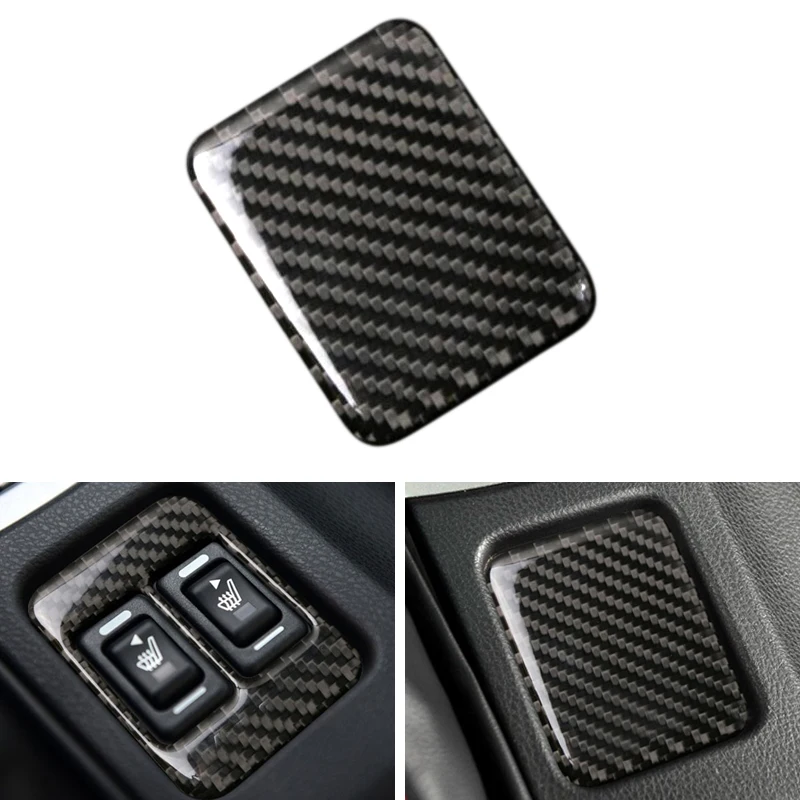 

Car Styling Real Carbon Fiber Seat Heating Button Cover Protective Trim For Toyota 86 Subaru BRZ 2013 2014 2015 2016 2017