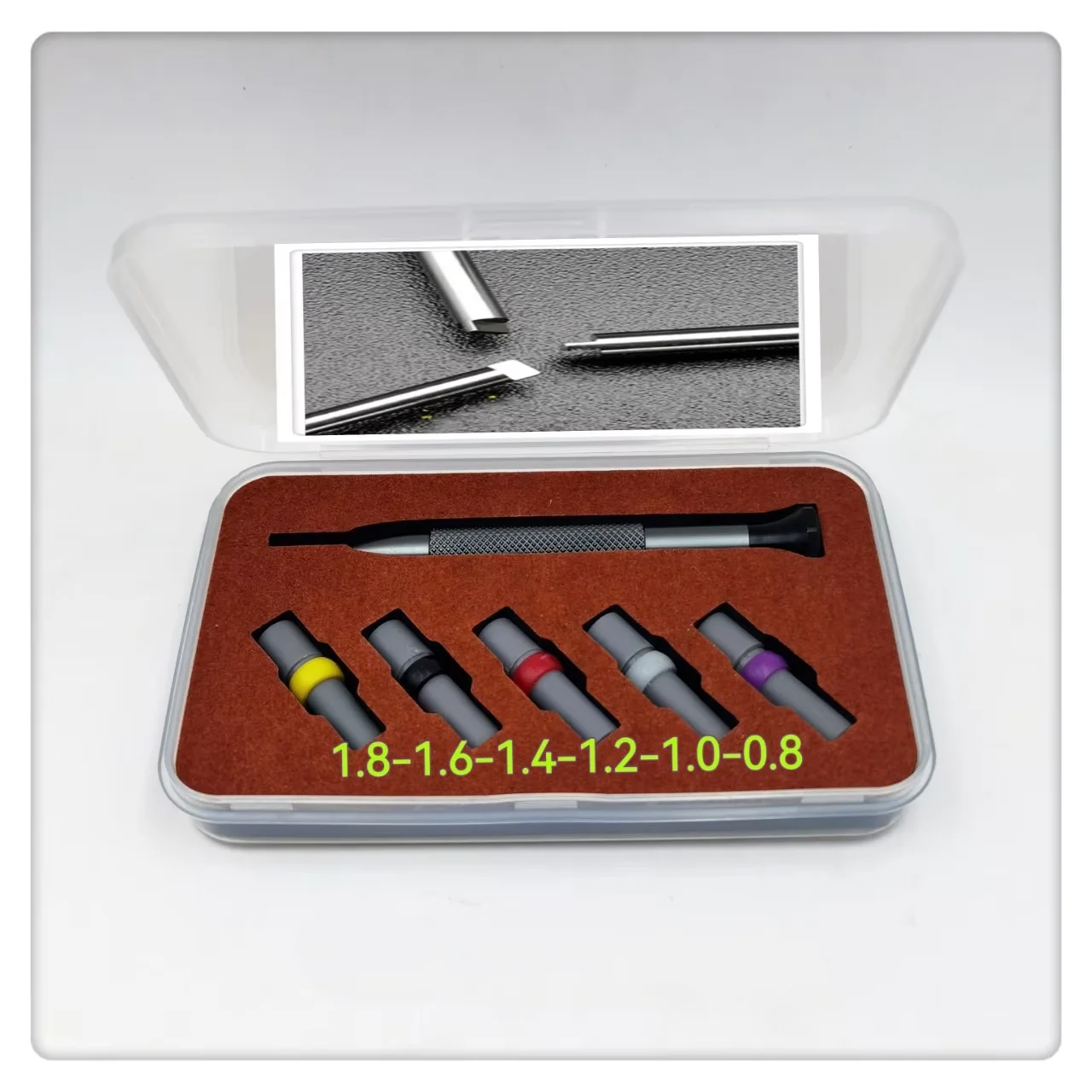 New Anti-Skip T Shape Watch Screwdriver Set 0.8-1.8mm Size for Rlx Ship With Box