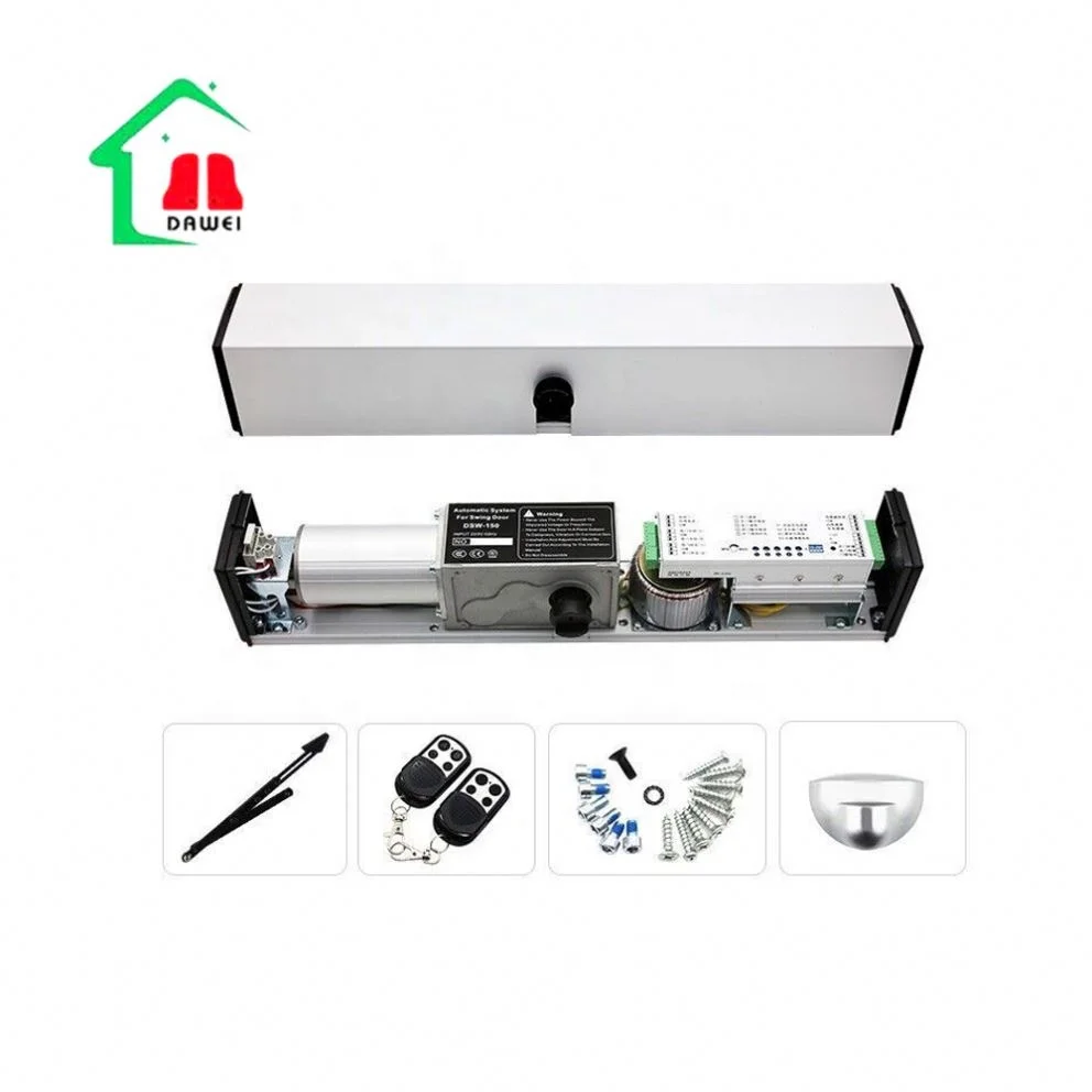 DC Motor Hot Selling Indoor Pull Arm Intelligent Automatic Gate Opener 220v Garage Swing Door Openers With 90 Open Degree