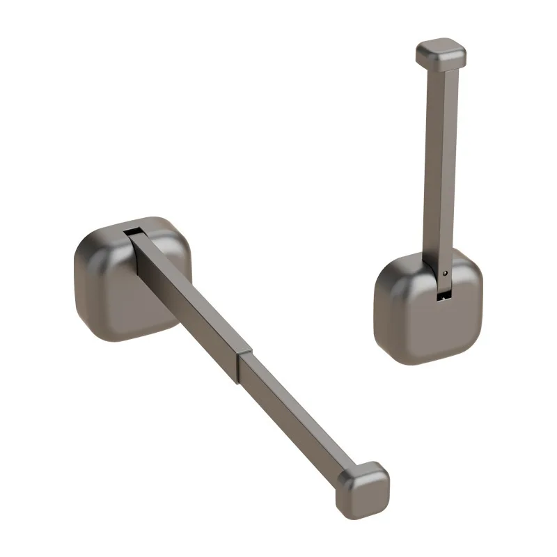 

Suction cup retractable space aluminum folding hanger hanging rod storage rack non-marking non-punching household balcony
