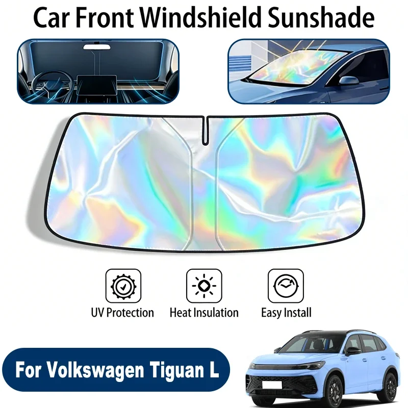 

Car Windshield Sun Shade UV Reflective Sun Visor Protection Cover For Volkswagen Tiguan L AD BW 2016-2026