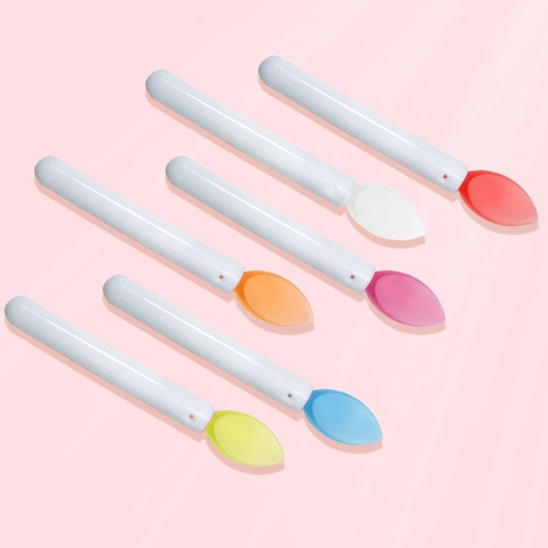 5Pcs Soft Silicone Lipstick Brush Lip Stick Applicator Portable Clean Microbrush Lipgloss Beauty Tool