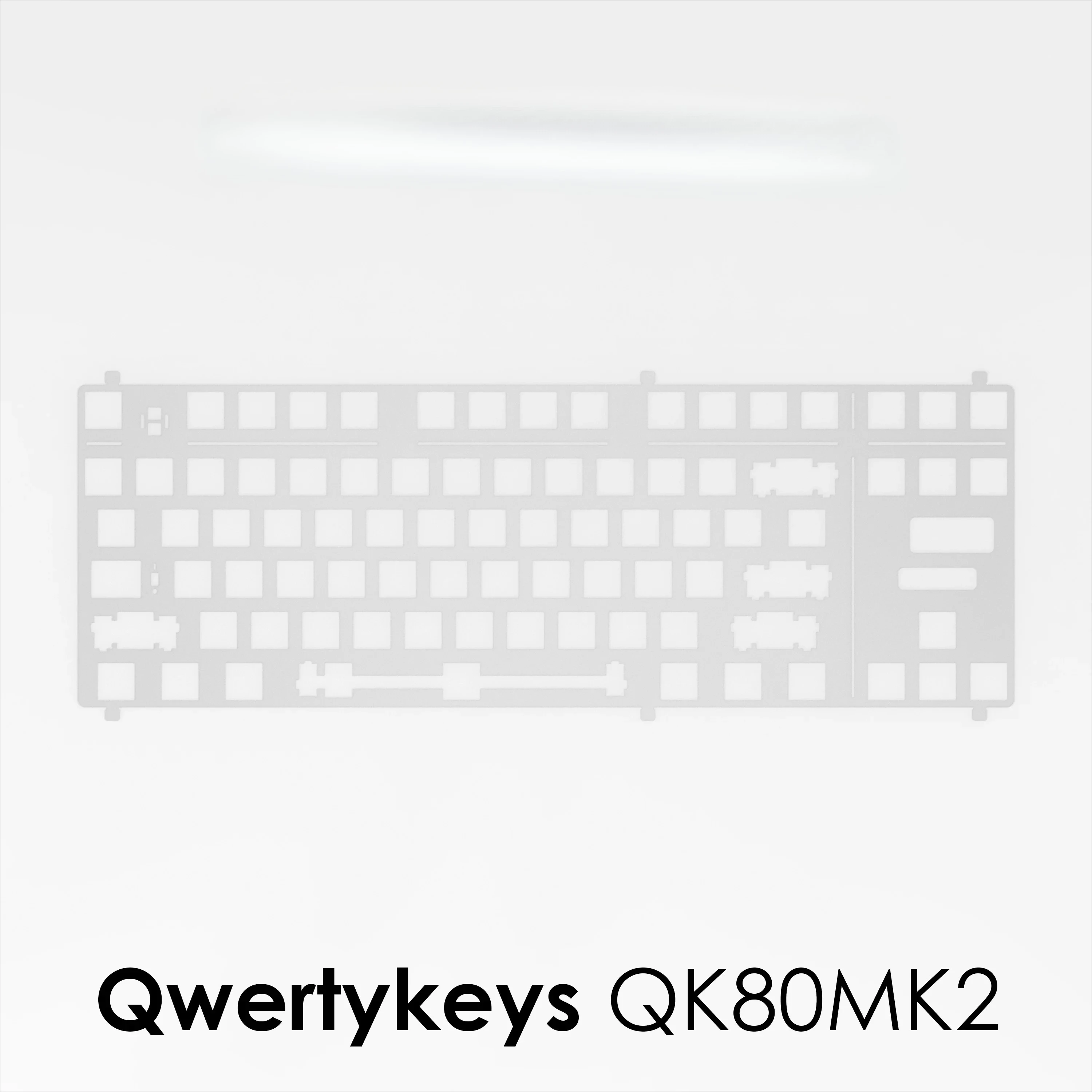 Qwertykeys QK80 MK2 keyboard PC PP POM FR4 CF Plates