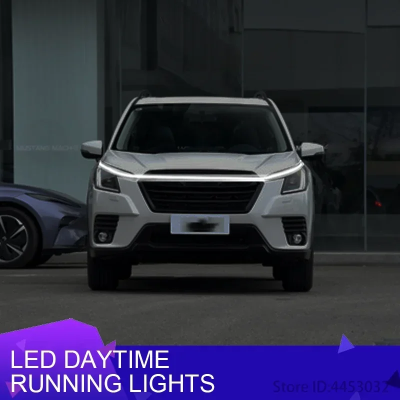 Универсальный для 	 Subaru impreza wrx sti brz impreza Автомобильный капот Светодиодная лента DRL Start Auto Scan Ambient Marquee Light Белый Синий