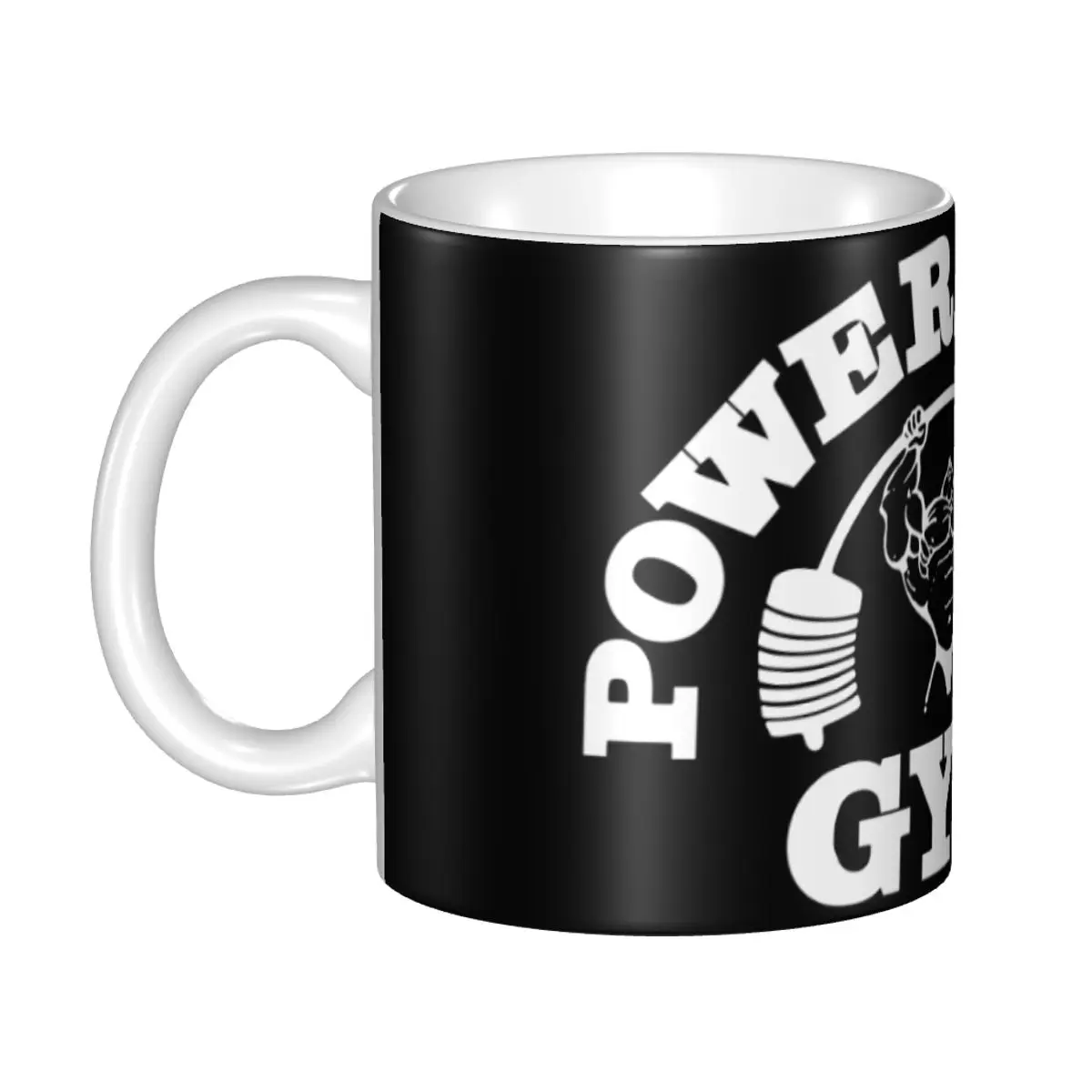Custom Power Lifter's Pride Coffee Mugs DIY Gym Warrior Ceramic Milk Tea Cups