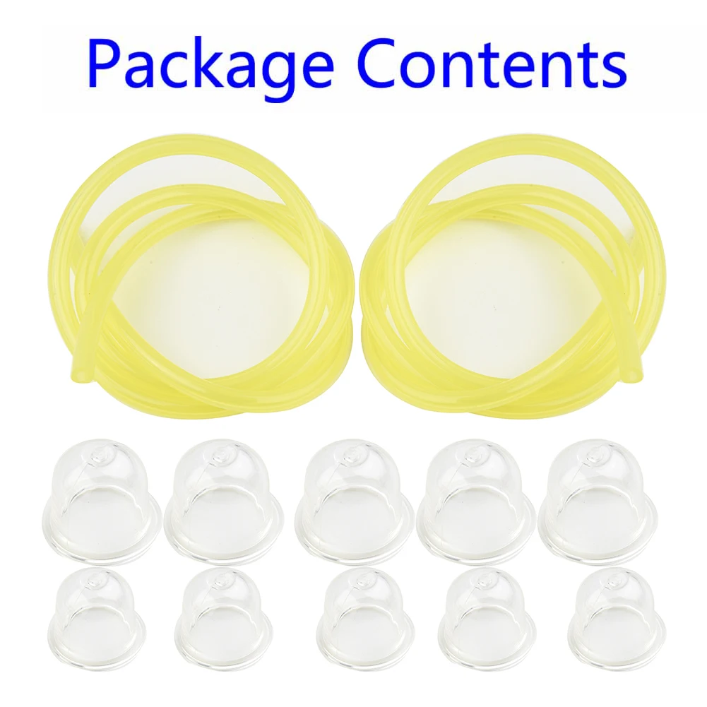 

5pcs Small Primer Bulbs 5pcs Large Primer Bulbs 2pcs Fuel Line Garden Mower Accessories Tool Mower Parts Primer Bulbs Parts