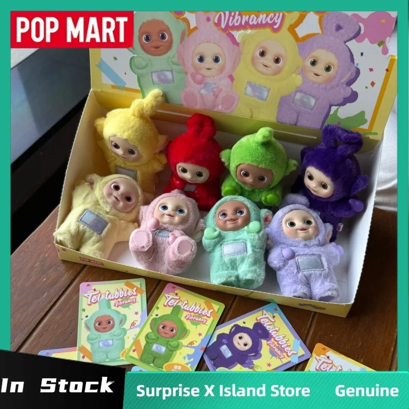 حقيقي Popmart Teletubbies قل مرحبا سلسلة صندوق أعمى لعبة أفخم المفاتيح الشكل هدية العصرية اللعب صندوق غامض الحلي الهدايا #6