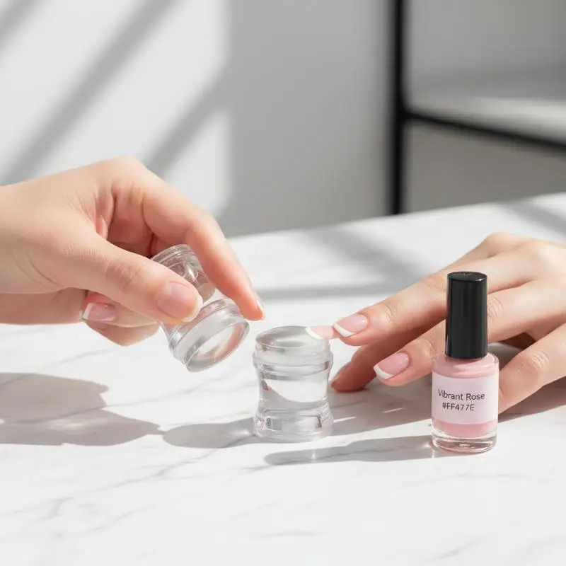 Nail Art Stamper Clear Jelly Silicone Head Manicure Scraper Nail Stamp Scraper Stamping Polish Print DIY Manicure Tool