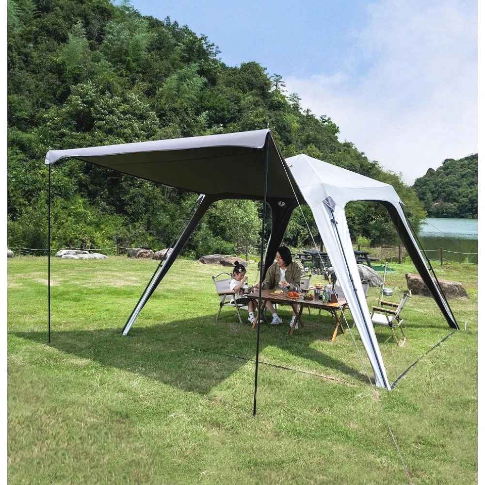 

Купольная палатка, открытый кемпинг, весенне-летний навес, бесплатная конструкция, автоматический навес, палатка-павильон