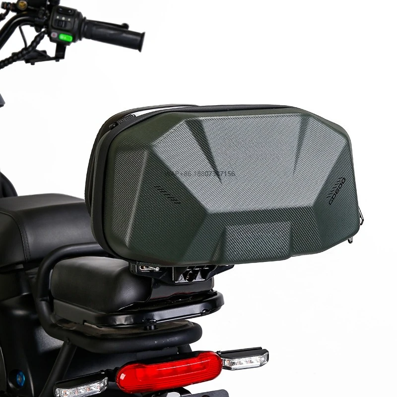 

GD800 Electric Bicycle & Motorcycle Hard Shell Rear Seat Bag with Quick-Release Design