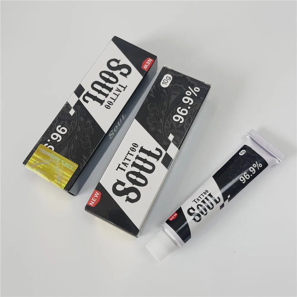 Genuine 96.9% Black SOUL Before Tattoo Cream for Permanent Makeup Body Microblading Eyebrow Lips 10g