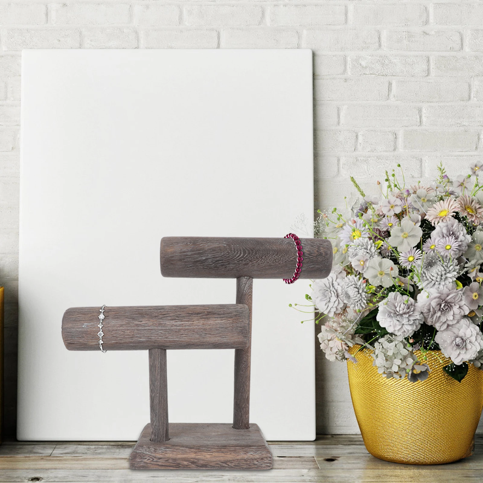 

Дисплей из цельного дерева, резинка для волос, ганайзер, держатель для резинок для волос, стойка для браслета, деревянная резинка для волос, решение для хранения ганайзера