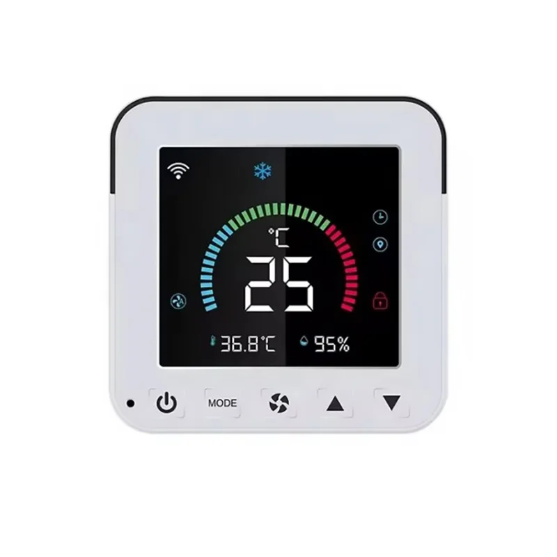 

Умный контроллер температуры и влажности Tuya Wifi IR с сенсорным экраном и управлением через приложение