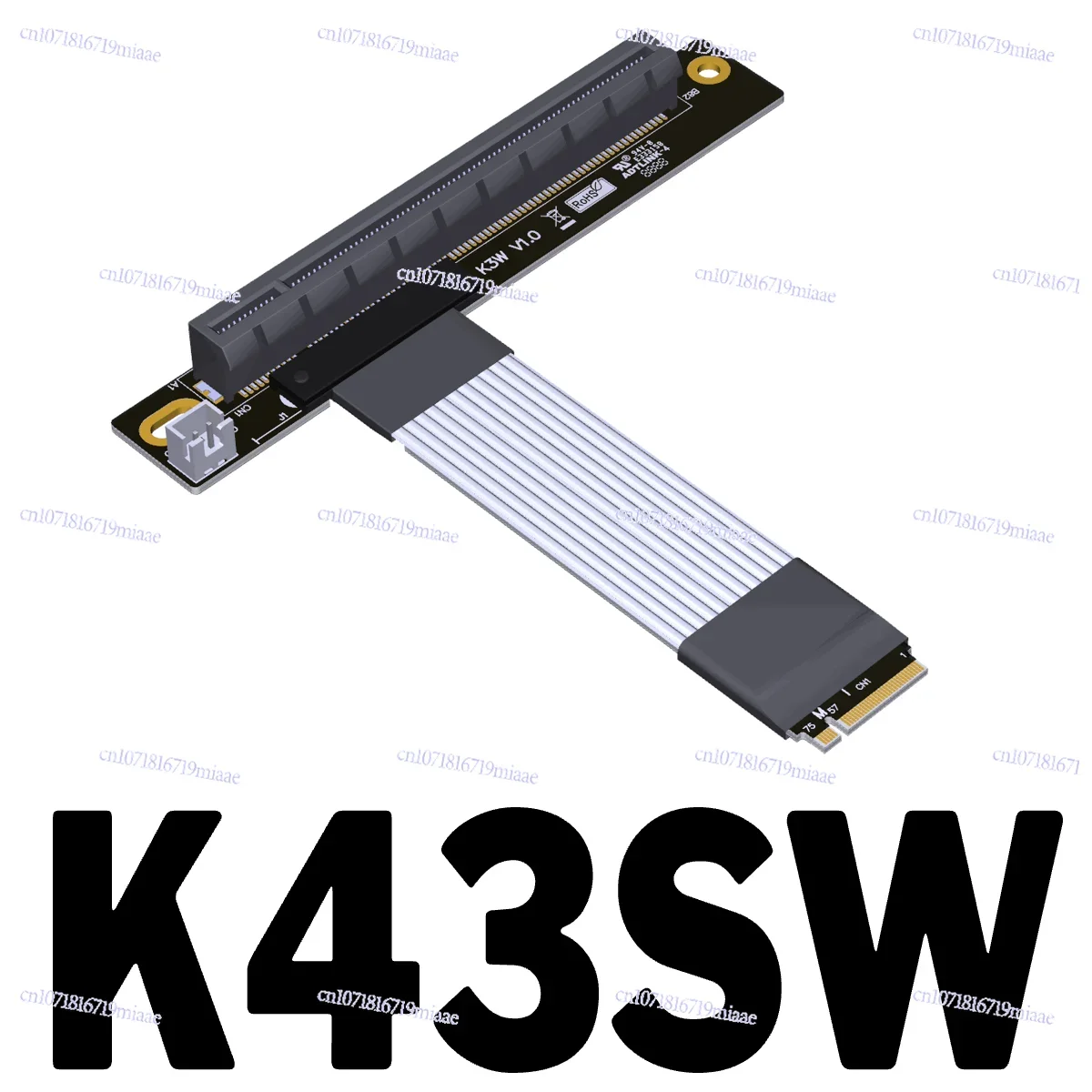 M.2 NGFF NVMe STX Main Board Extension Cable, To PCIE X16 M.2 To 90 16x