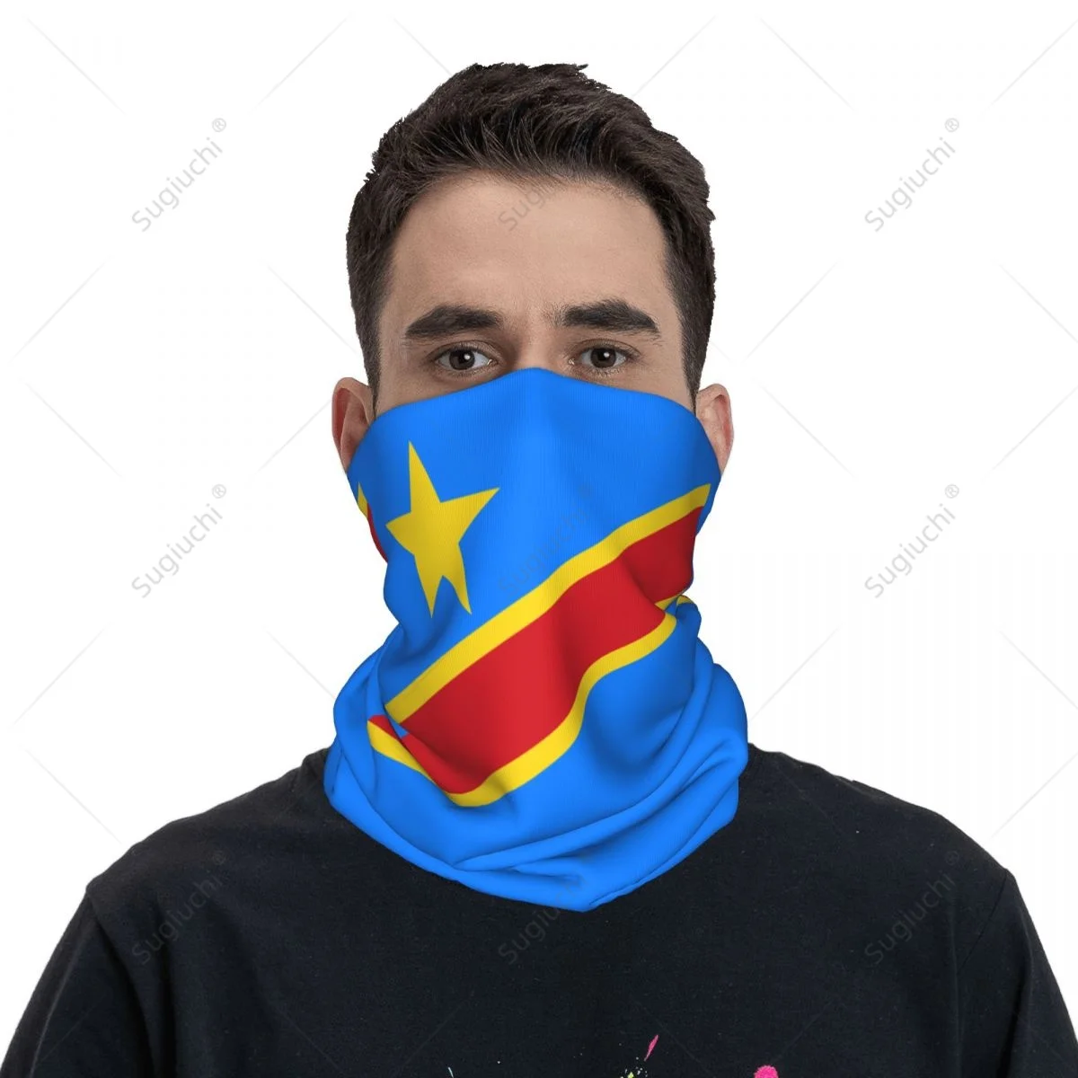 

Unisex Democratic Republic Of Congo Flag Neckerchief Scarf Neck Scarves Neck Warmer Seamless Bandana Headwear Cycling Hiking