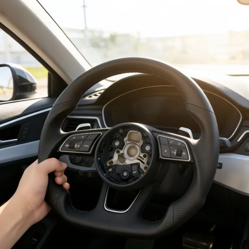 

Customized Microfiber Leather Car Steering Wheel B8 A6 C6 A3 B85 B9 A4 B6 A5 S3 8v A6 C8 A3 Q5 Q3 Steering Wheel For Audi A4