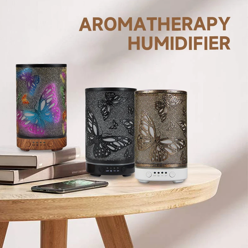 

100 мл диффузор эфирного масла, прохладный увлажнитель тумана, диффузор для ароматерапии, регулируемый таймер, увлажнитель со светодиодными ночниками